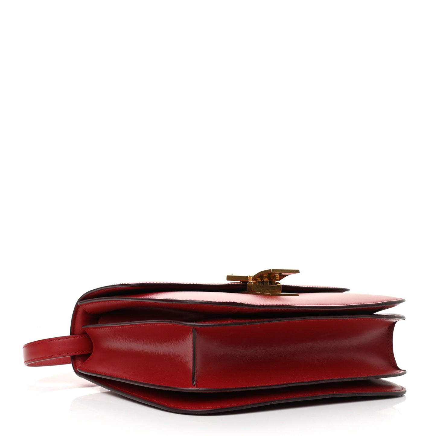 Box Calfskin Medium Classic Box Flap Bag Red