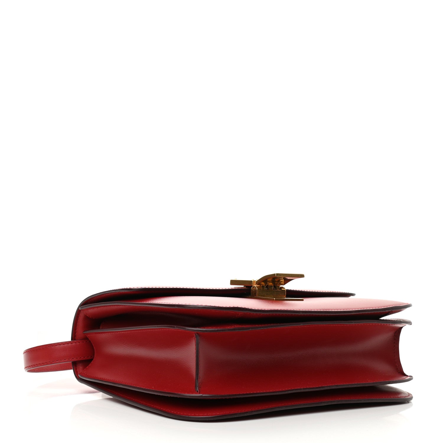 Celine Box Calfskin Medium Classic Box Flap Bag Red 4 of 10