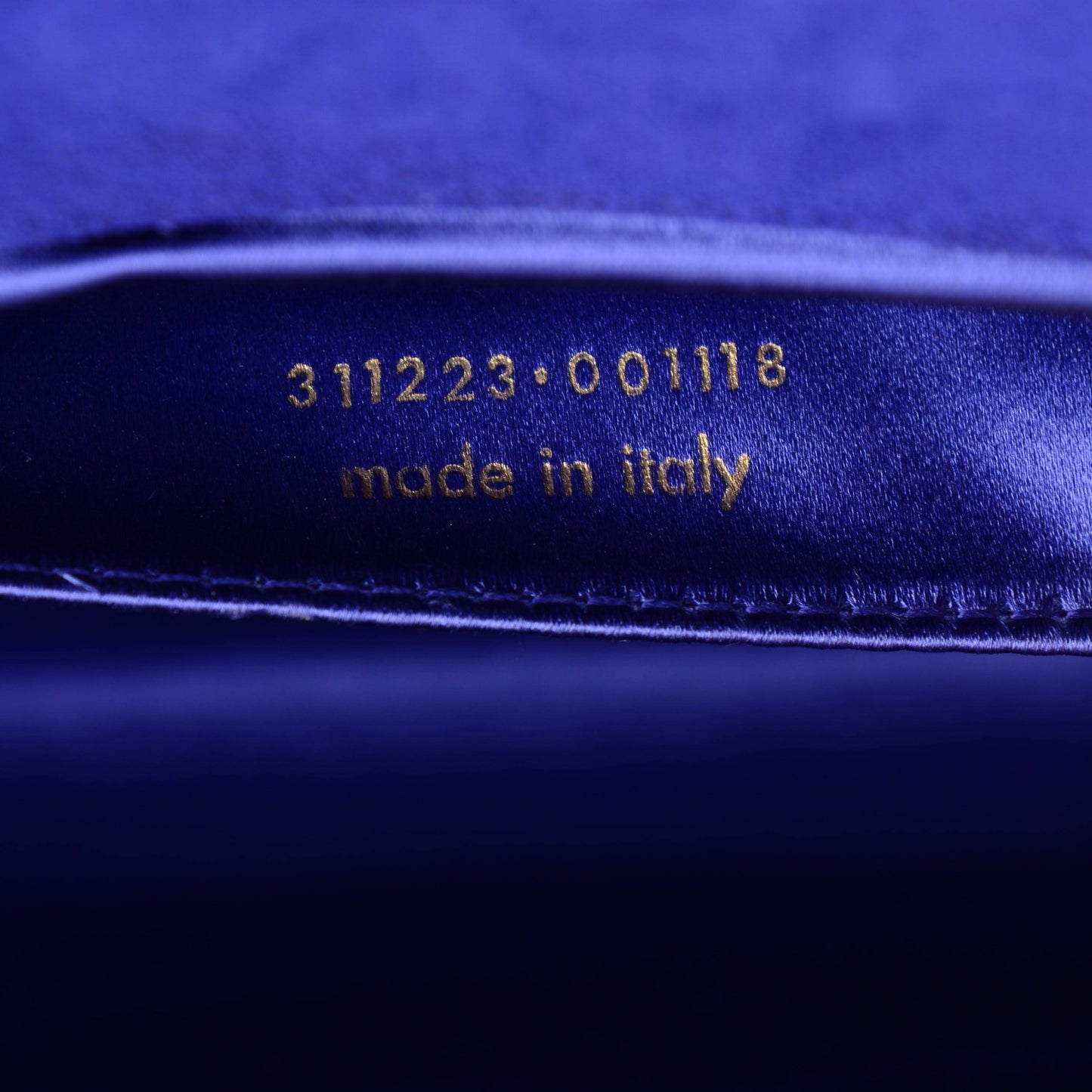 Patent Calfskin Monogram Large Belle De Jour Clutch Royal Blue