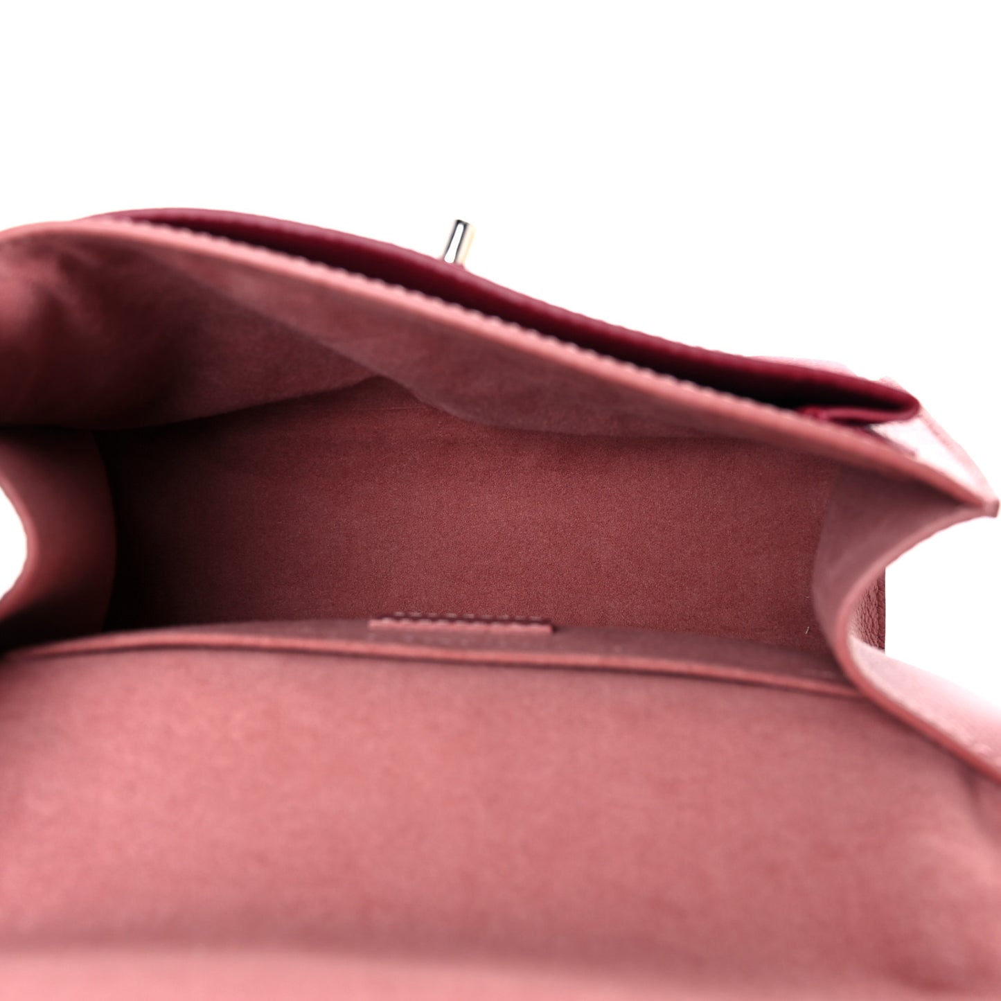 Soft Calfskin Mylockme Chain Bag BB Rose Boudoir Lie de Vin