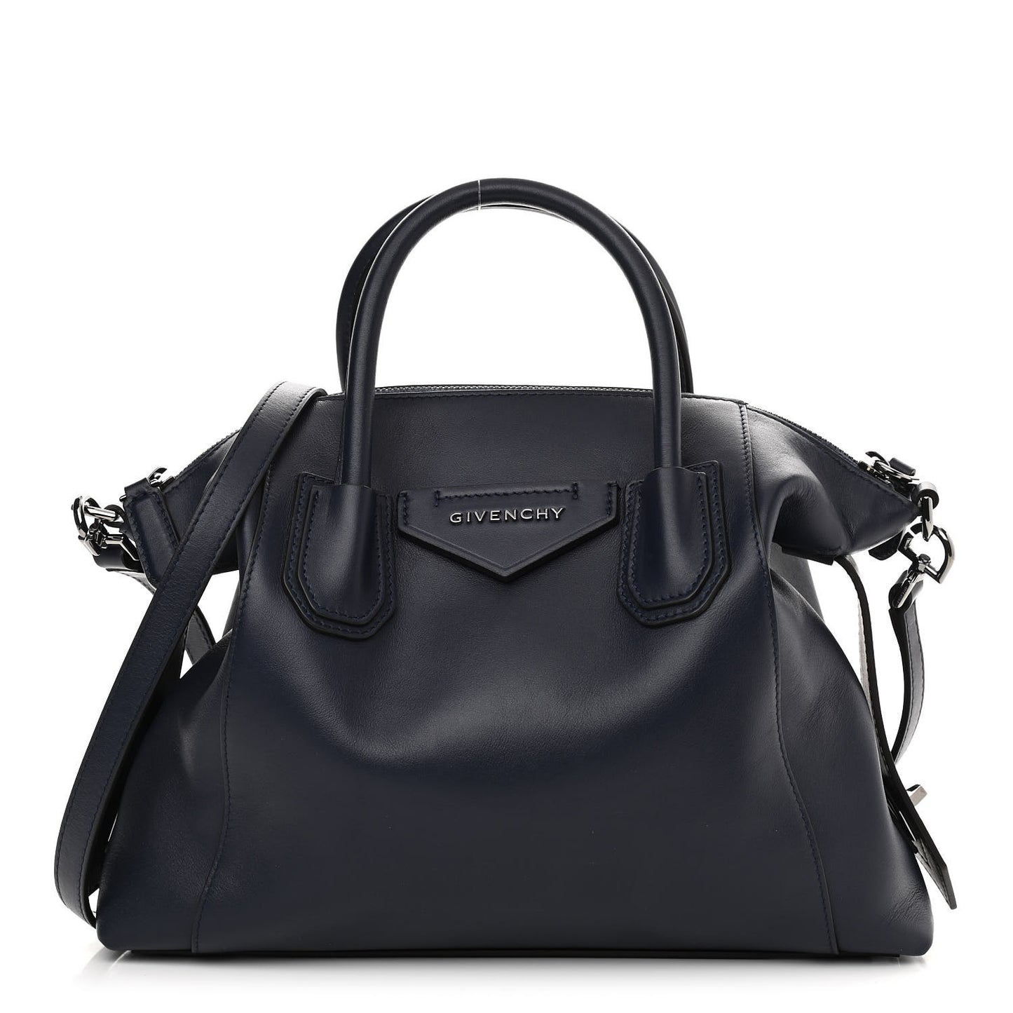 Smooth Calfskin Small Soft Antigona Navy