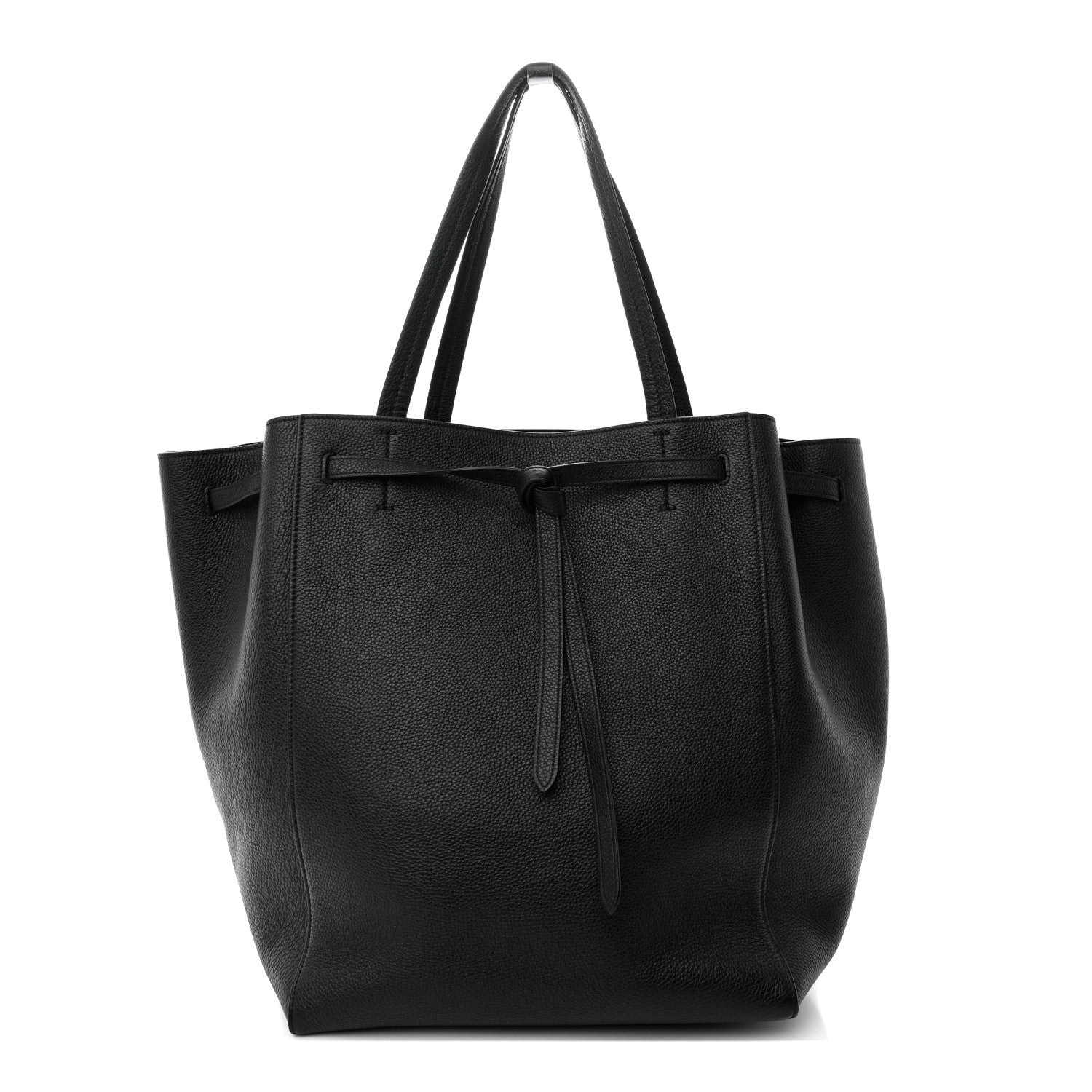Celine Soft Grained Calfskin Medium Belt Cabas Phantom Black 1 of 11