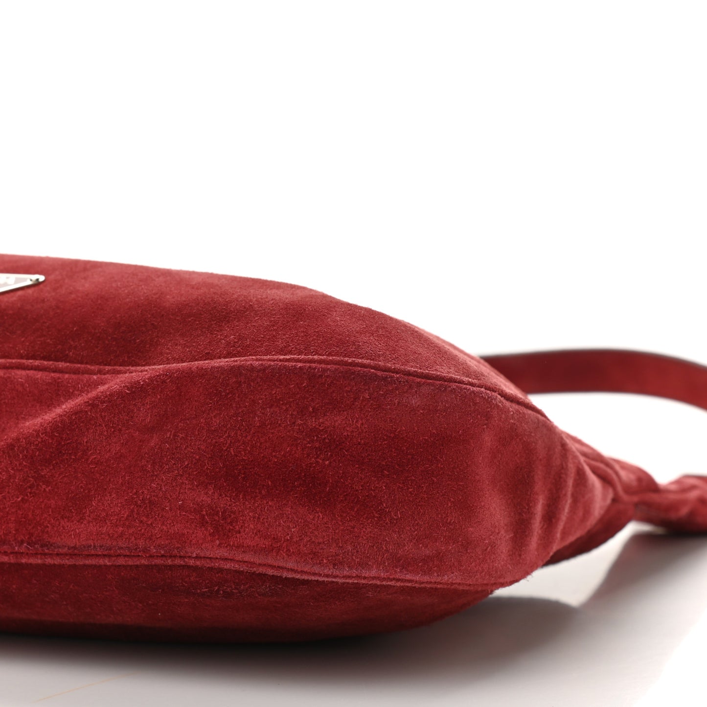 Suede Hobo Cerise