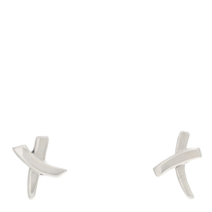 Tiffany Sterling Silver Paloma Picasso Graffiti X Clip On Earrings 1 of 4