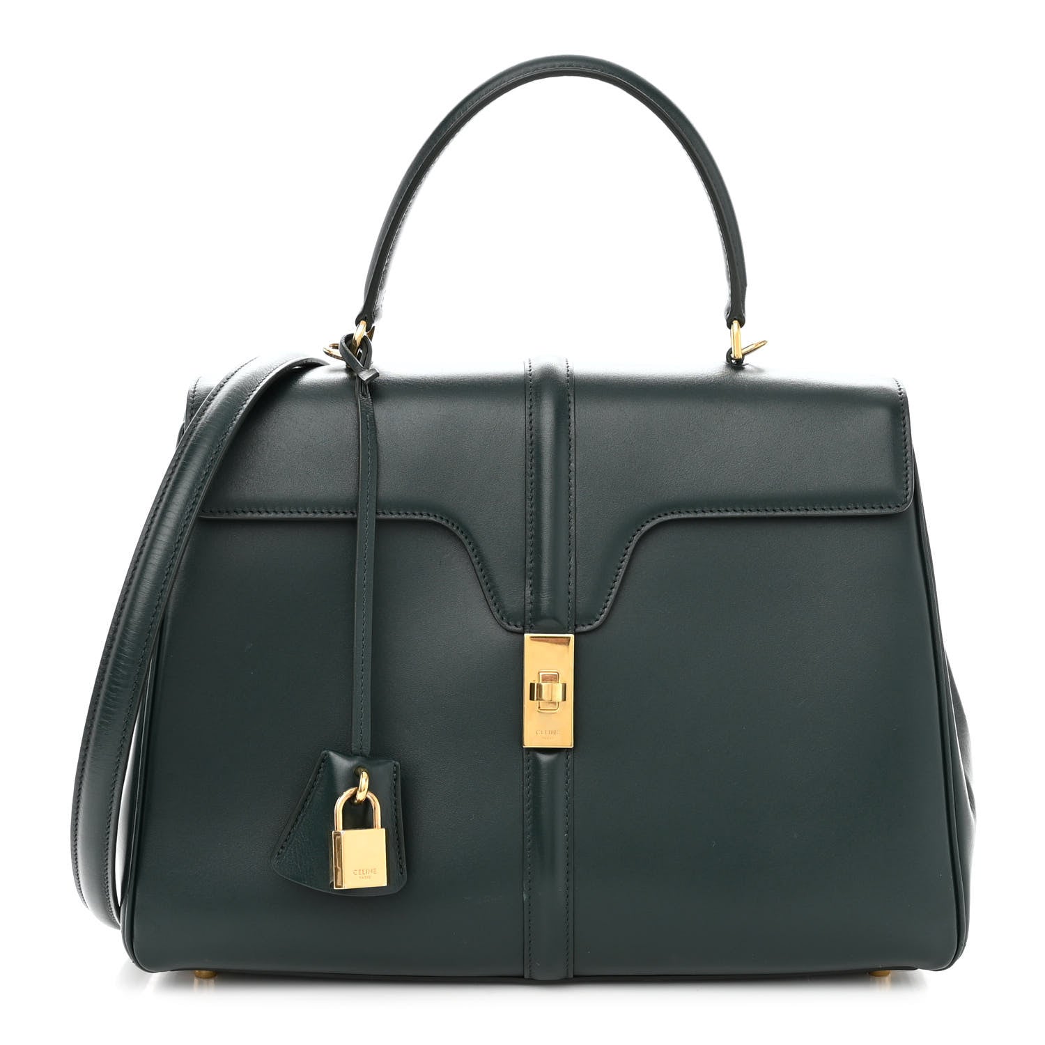Celine Satinated Calfskin Medium 16 Top Handle Bag Amazone 1 of 13