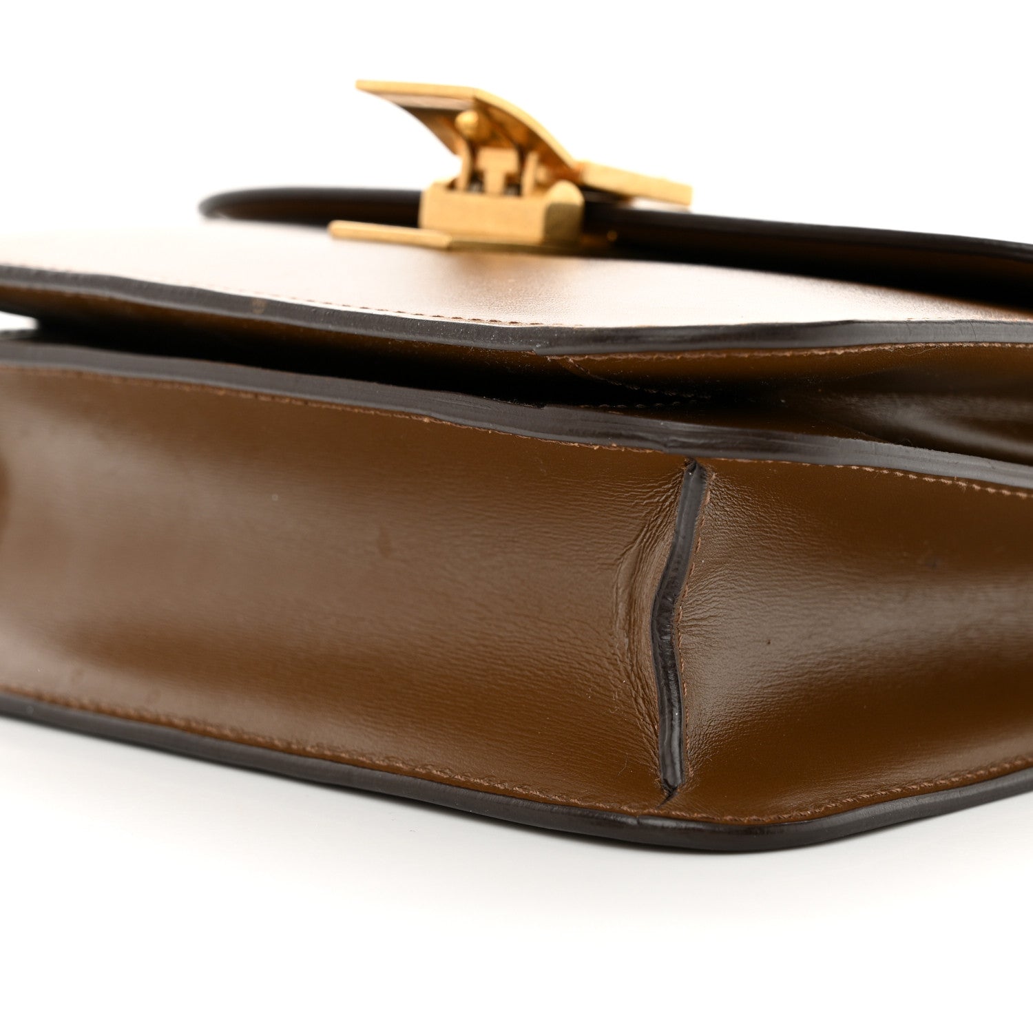 Celine Box Calfskin Teen Classic Box Flap Bag Camel 10 of 13