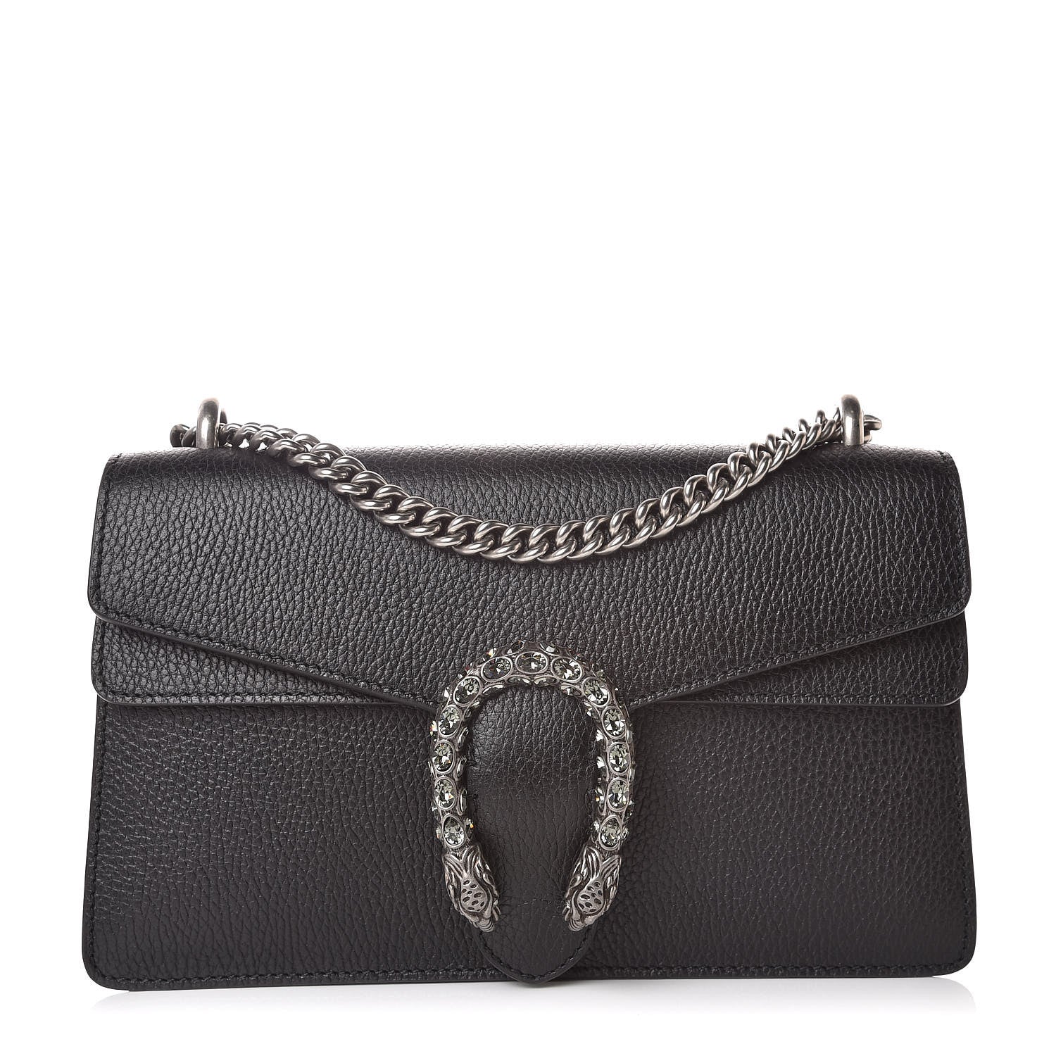 Gucci Pebbled Calfskin Small Dionysus Shoulder Bag Black 1 of 10