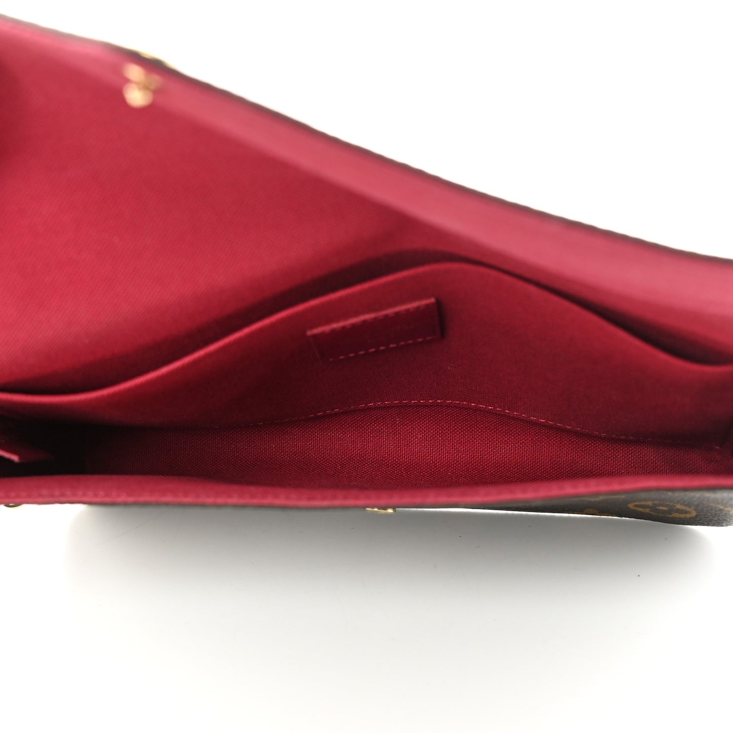 Monogram Pochette Felicie Chain Wallet Fuchsia