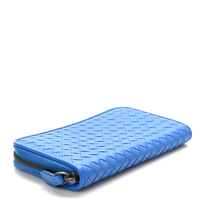 Bottega Veneta Nappa Intrecciato Zip Around Wallet Electrique 4 of 7