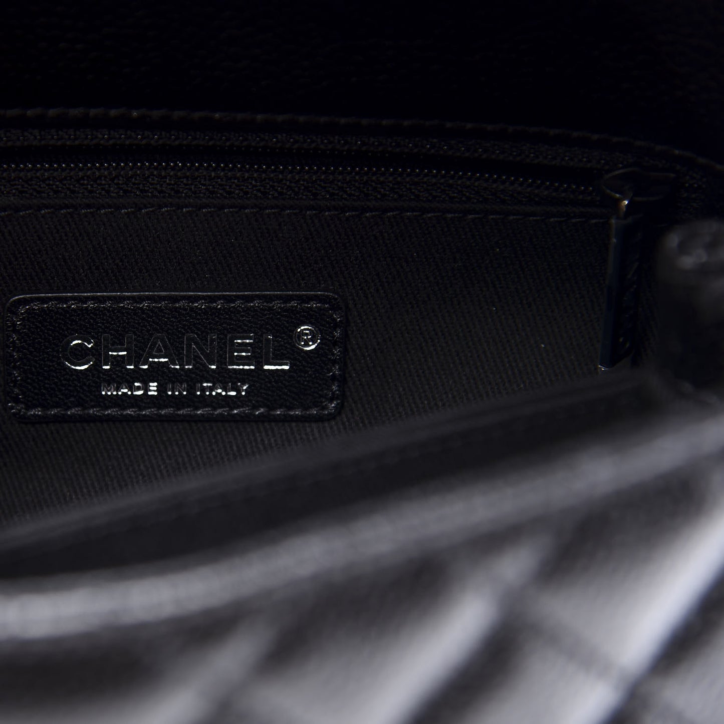 Caviar Quilted Mini Coco Handle Flap So Black