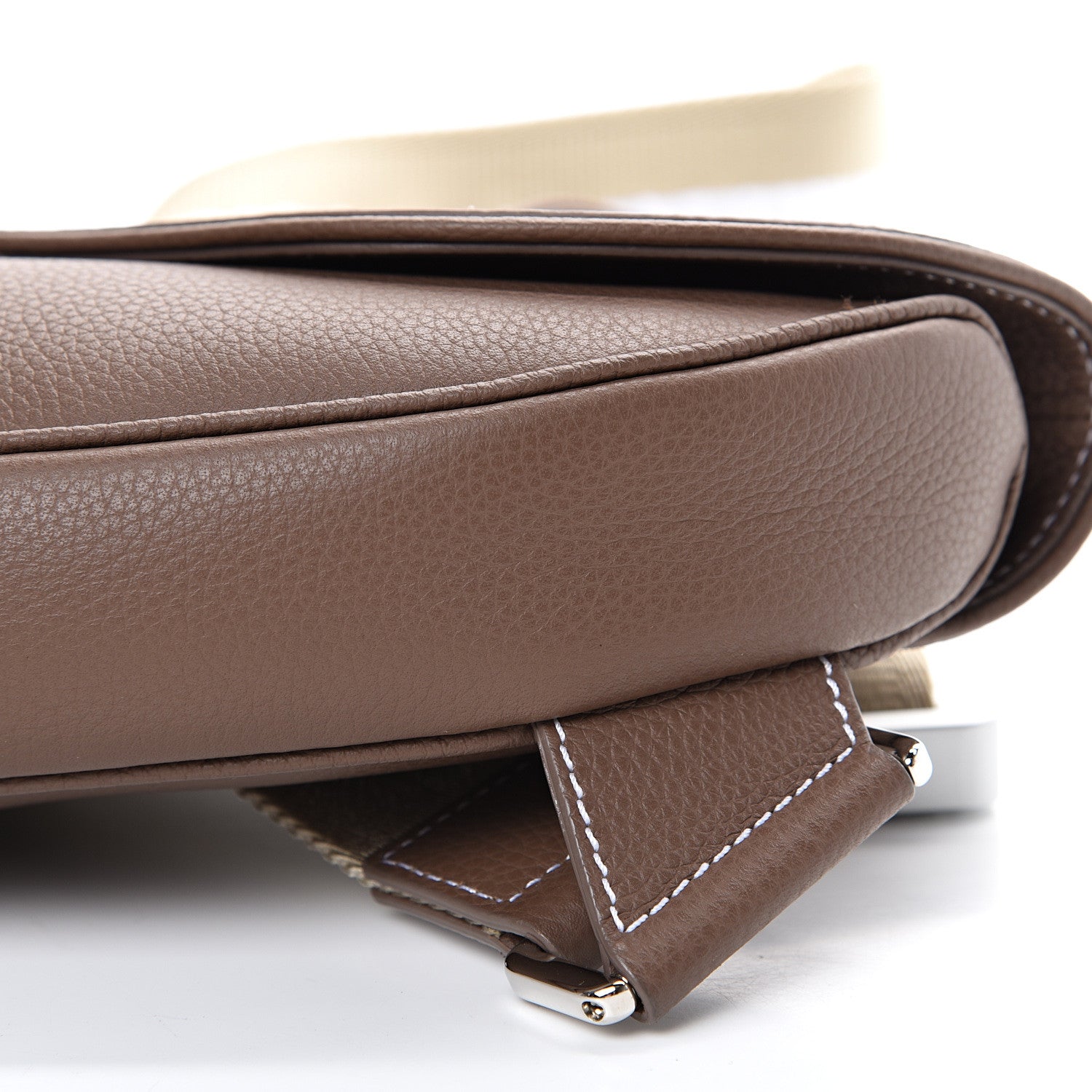 Christian Dior Grained Calfskin Saddle Bag Brown 8 of 8