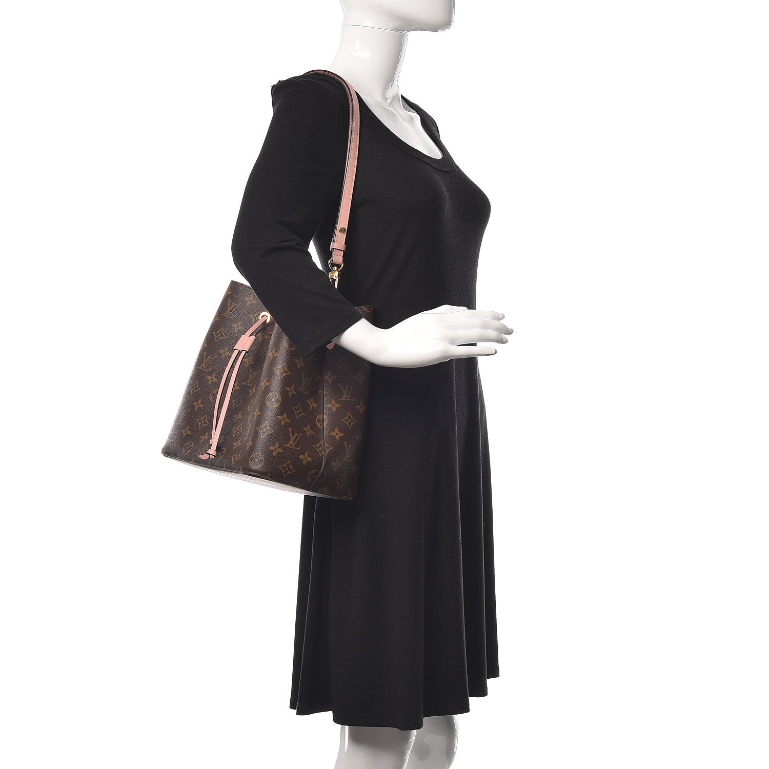 Louis Vuitton Monogram Neonoe MM Rose Poudre 2 of 9