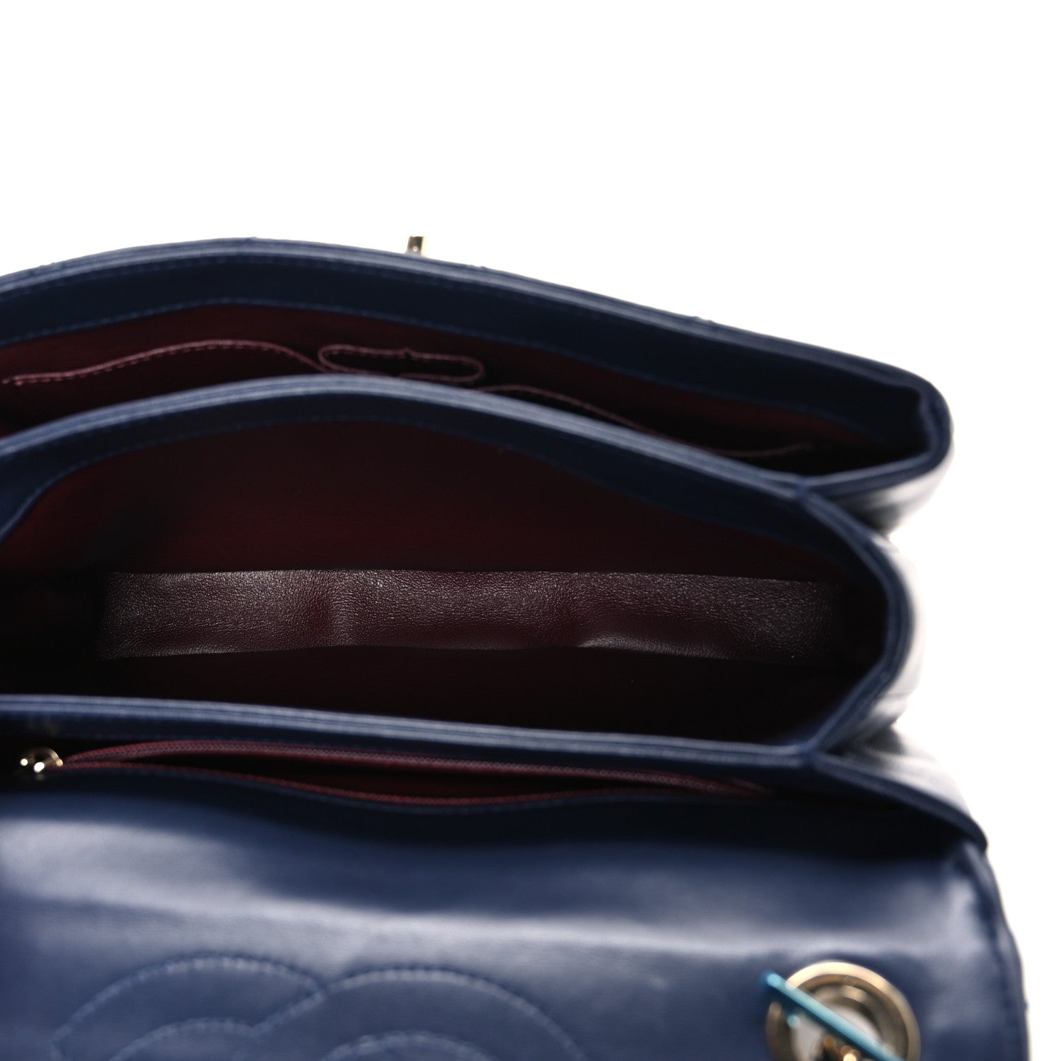 Chanel Lambskin Quilted Small Trendy CC Flap Dual Handle Bag Navy 5 of 11
