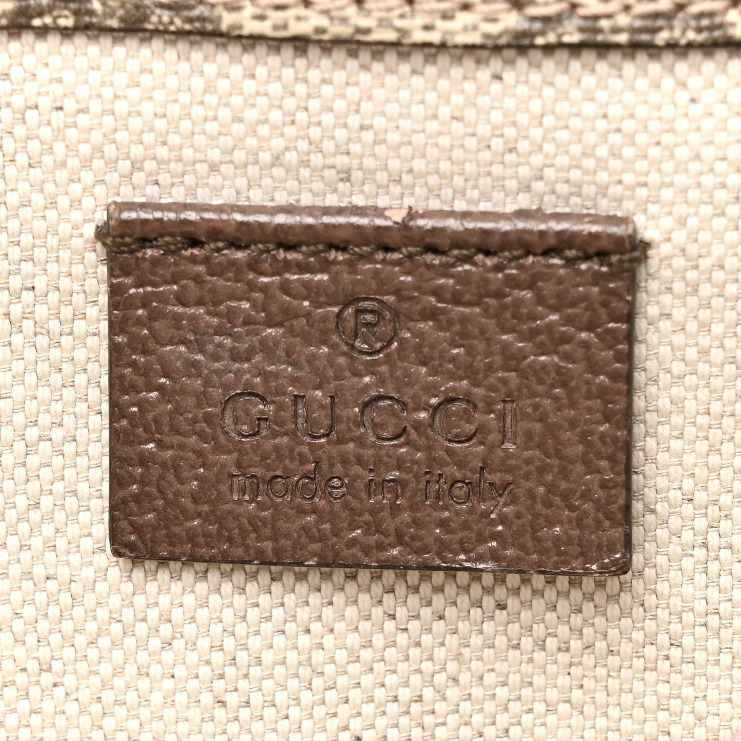GG Supreme Monogram Neo Vintage Web Belt Bag Brown