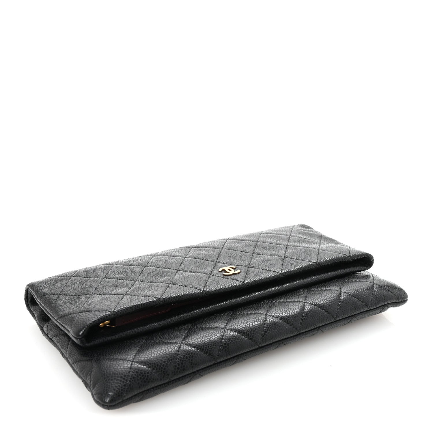 Chanel Caviar Quilted CC Beauty Clutch Black 4 of 7
