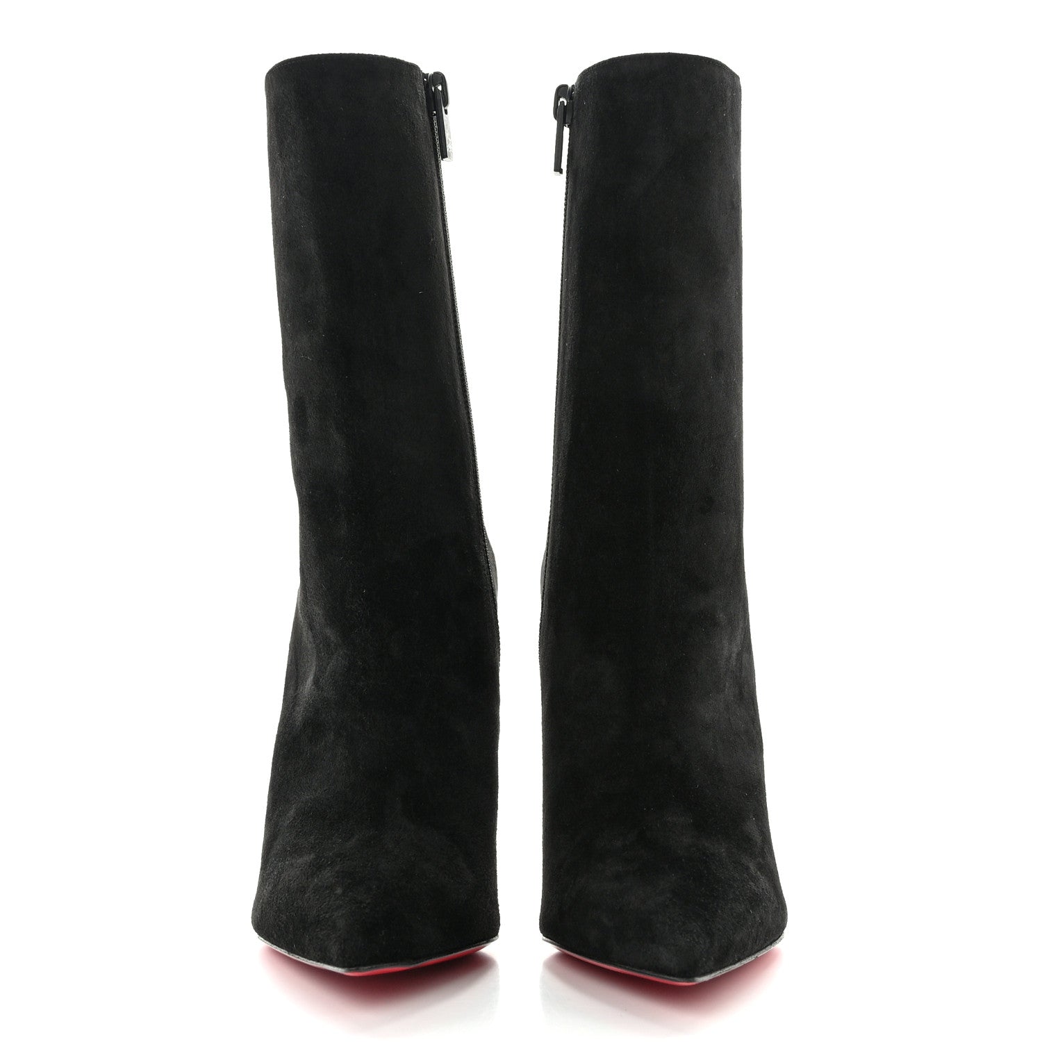 Christian Louboutin Suede Lipbooty 100 Booties 36.5 Black 2 of 8
