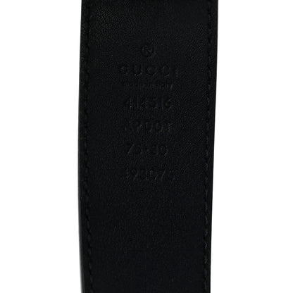 Gucci Calfskin Double G 30mm Belt 75 30 Black 3 of 5