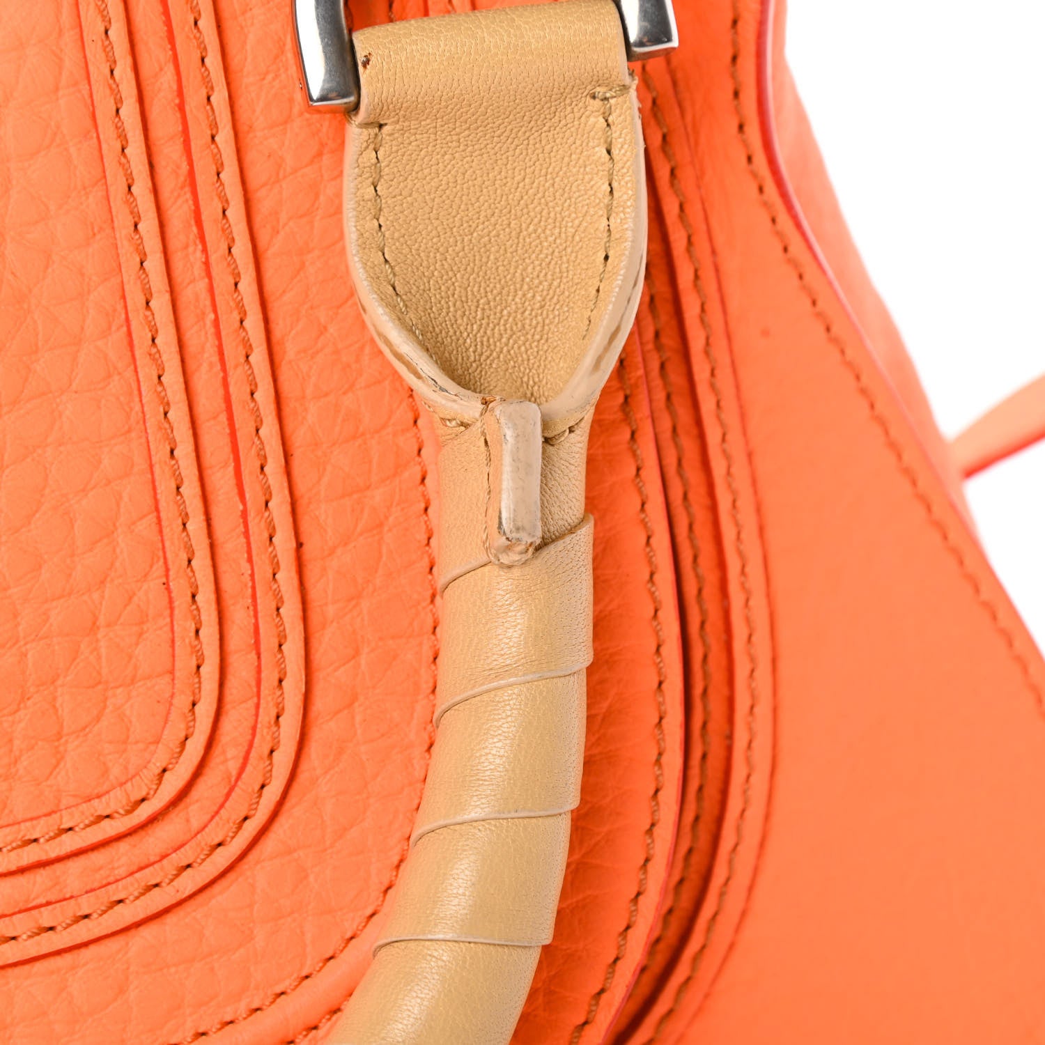 Chloe Calfskin Medium Marcie Satchel Orange Fizz 14 of 18
