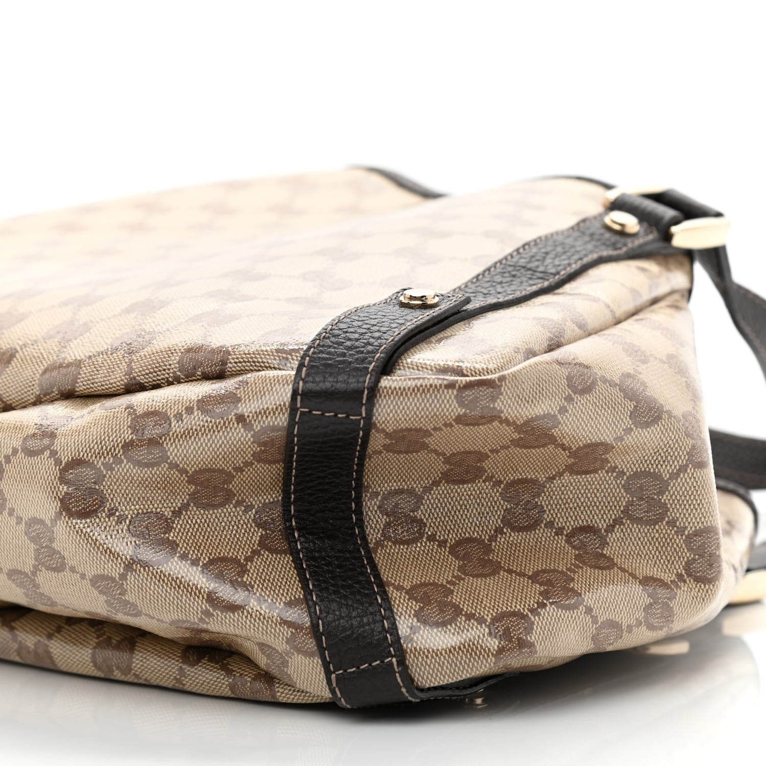 Gucci Crystal Monogram Medium Abbey Shoulder Bag Dark Brown 10 of 10