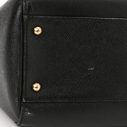 Dolce & Gabbana Dauphine Large Miss Sicily Satchel Black 9 of 15