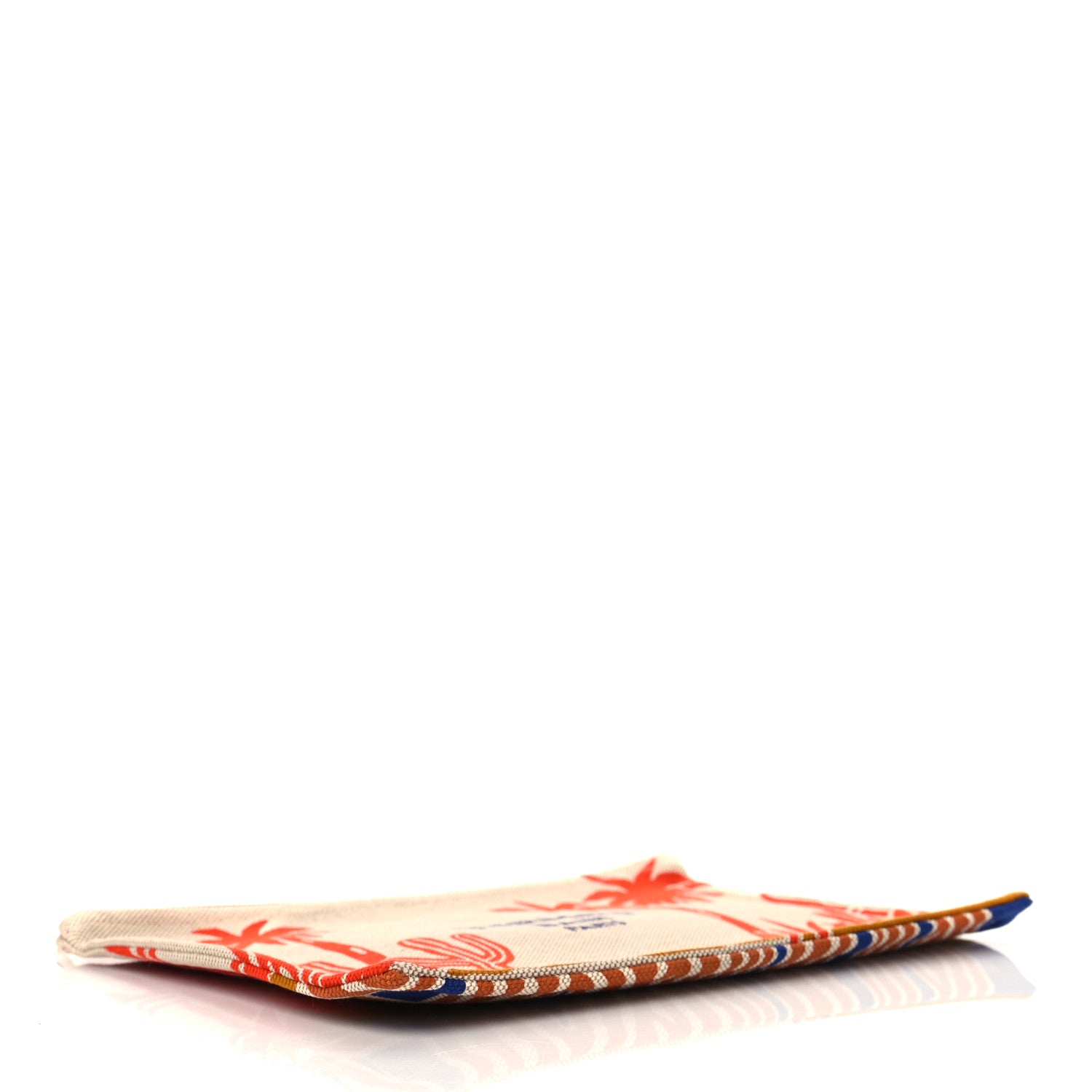 Hermes H Canvas Le Bel Oasis Case Marine Terracotta 4 of 7