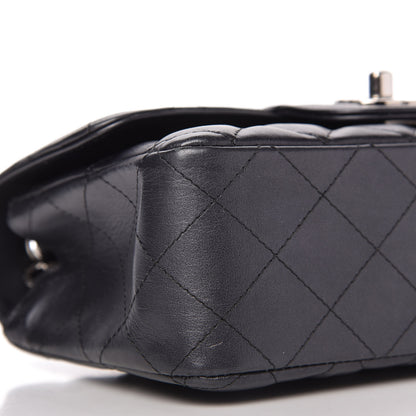 Chanel Iridescent Calfskin Quilted Mini Rectangular Flap Charcoal 6 of 12