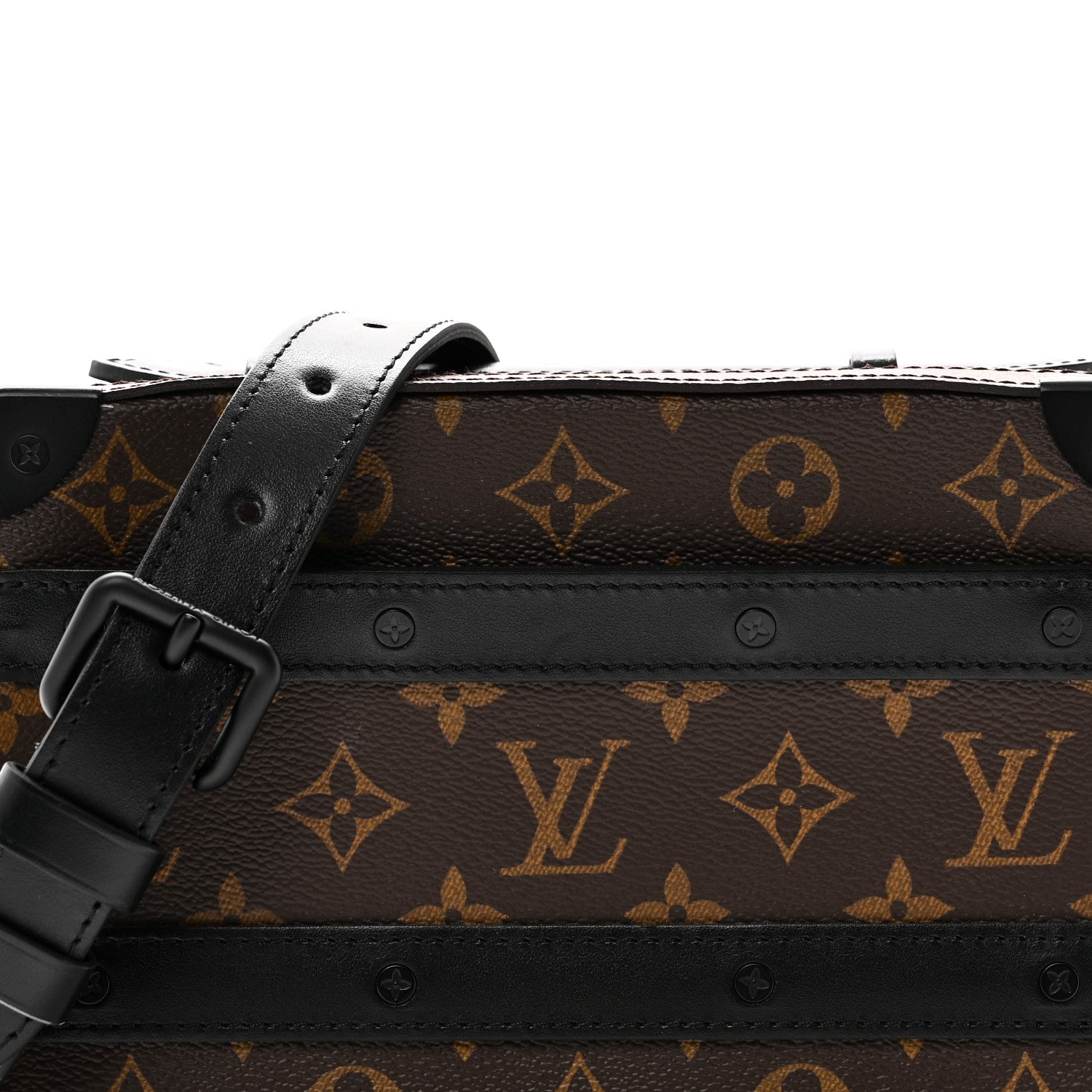 Louis Vuitton Monogram Macassar Handle Soft Trunk Black 7 of 9