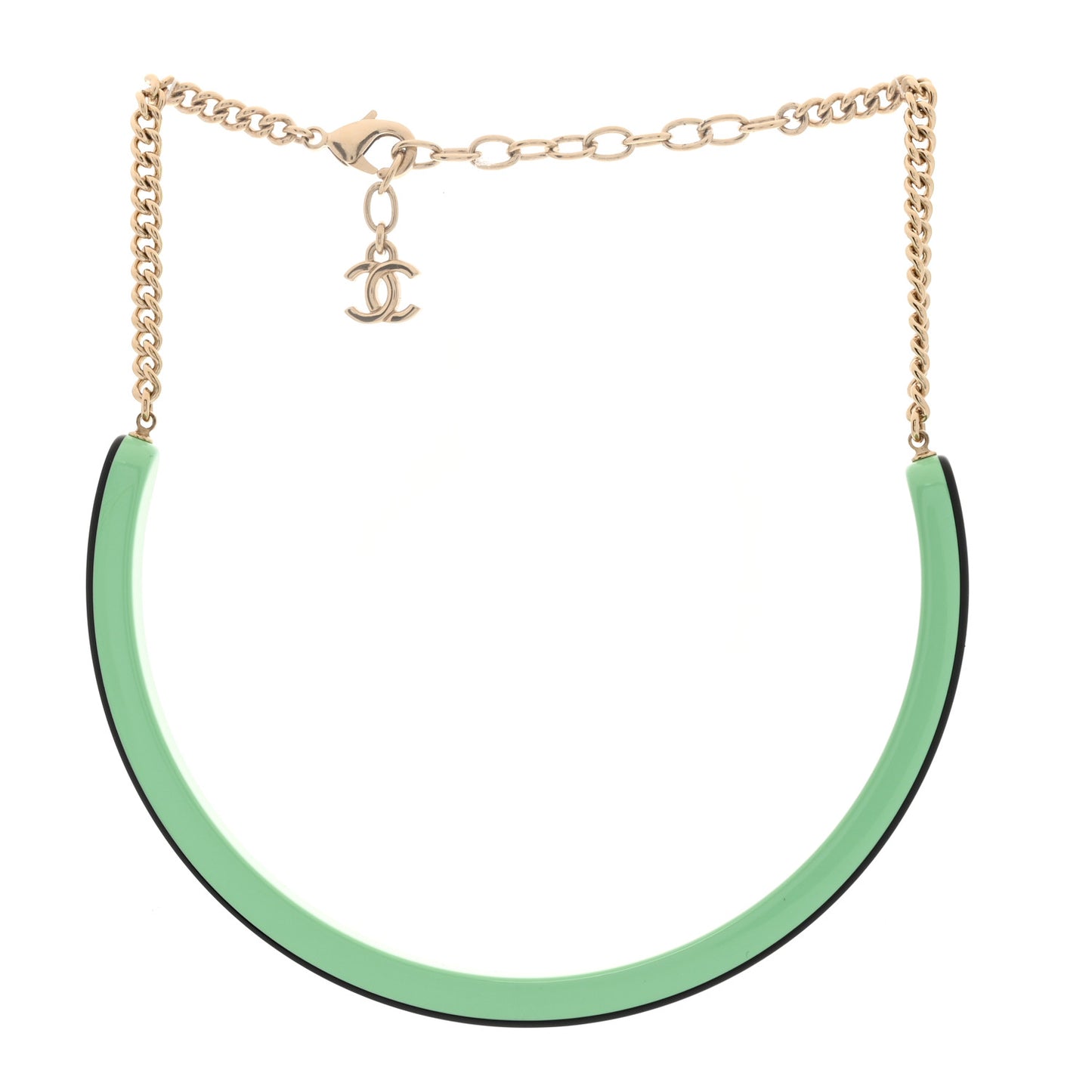 Resin Logo Choker Green Black