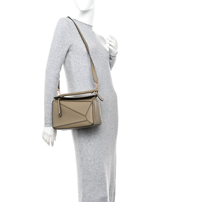 Loewe Calfskin Small Puzzle Bag Artichoke Green 2 of 9