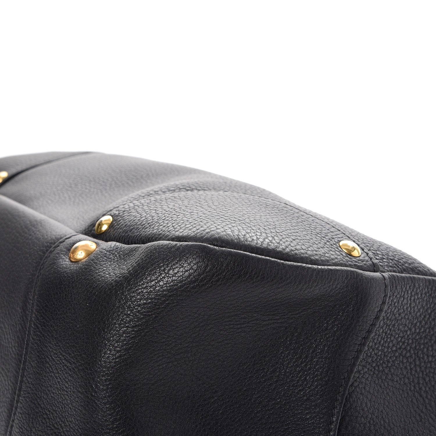 Prada Vitello Daino Pushlock Tote Black 13 of 14