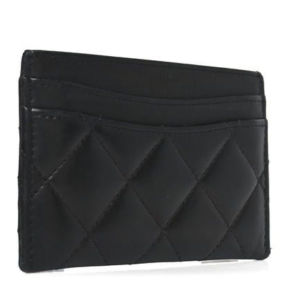 Chanel Lambskin Quilted Card Holder Black 3 of 9