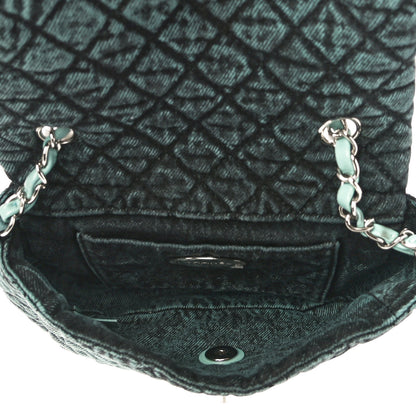 Chanel Washed Denim Quilted Small Denimpression Flap Blue Black 7 of 11