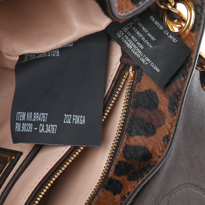 Prada Cavallino Leopard Print Shoulder Bag Cammello 8 of 11