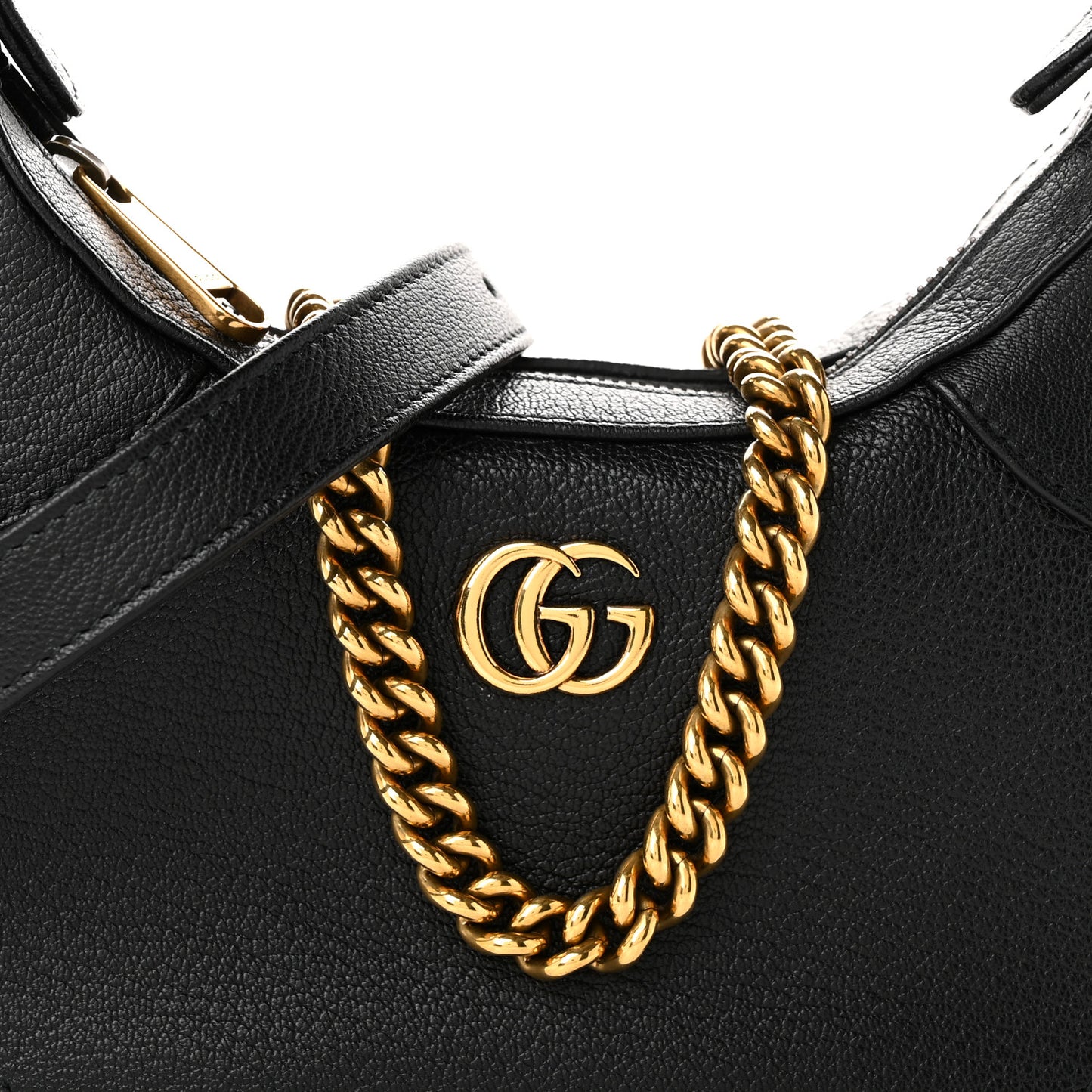 Goatskin Small Aphrodite Shoulder Bag Black