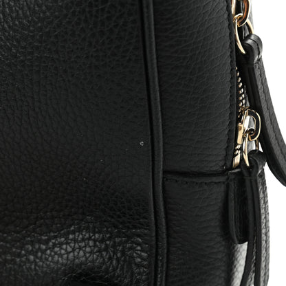 Gucci Pebbled Calfskin Soho Chain Backpack Black 11 of 14