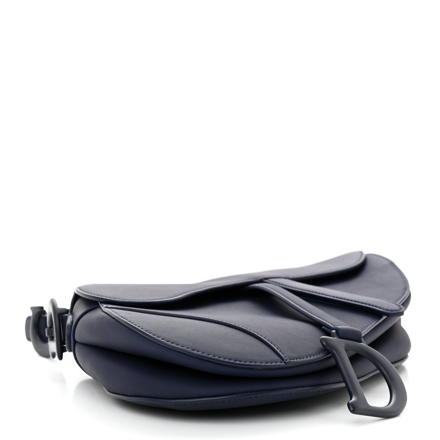 Ultra Matte Calfskin Saddle Bag Blue
