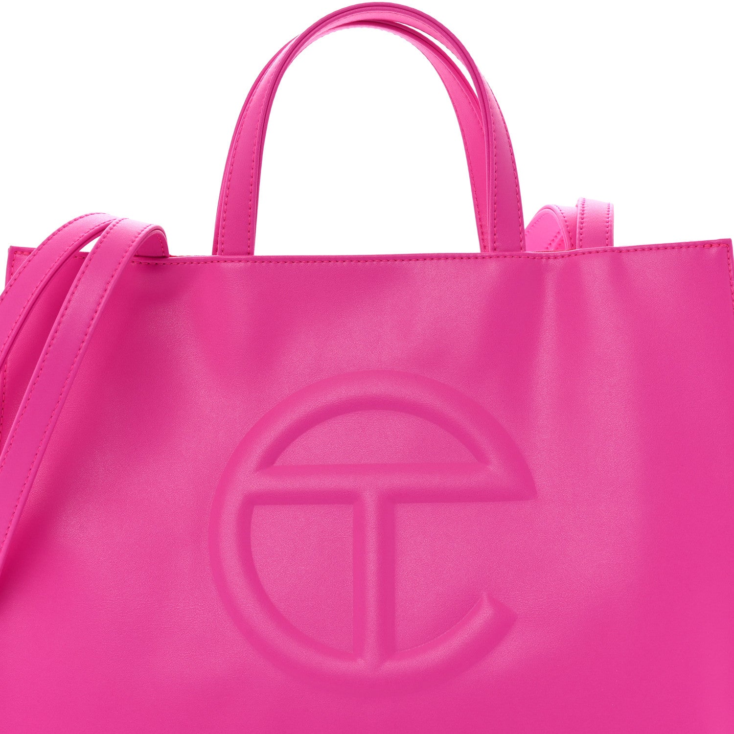 Telfar Vegan Leather Medium Shopping Bag Azalea 8 of 12