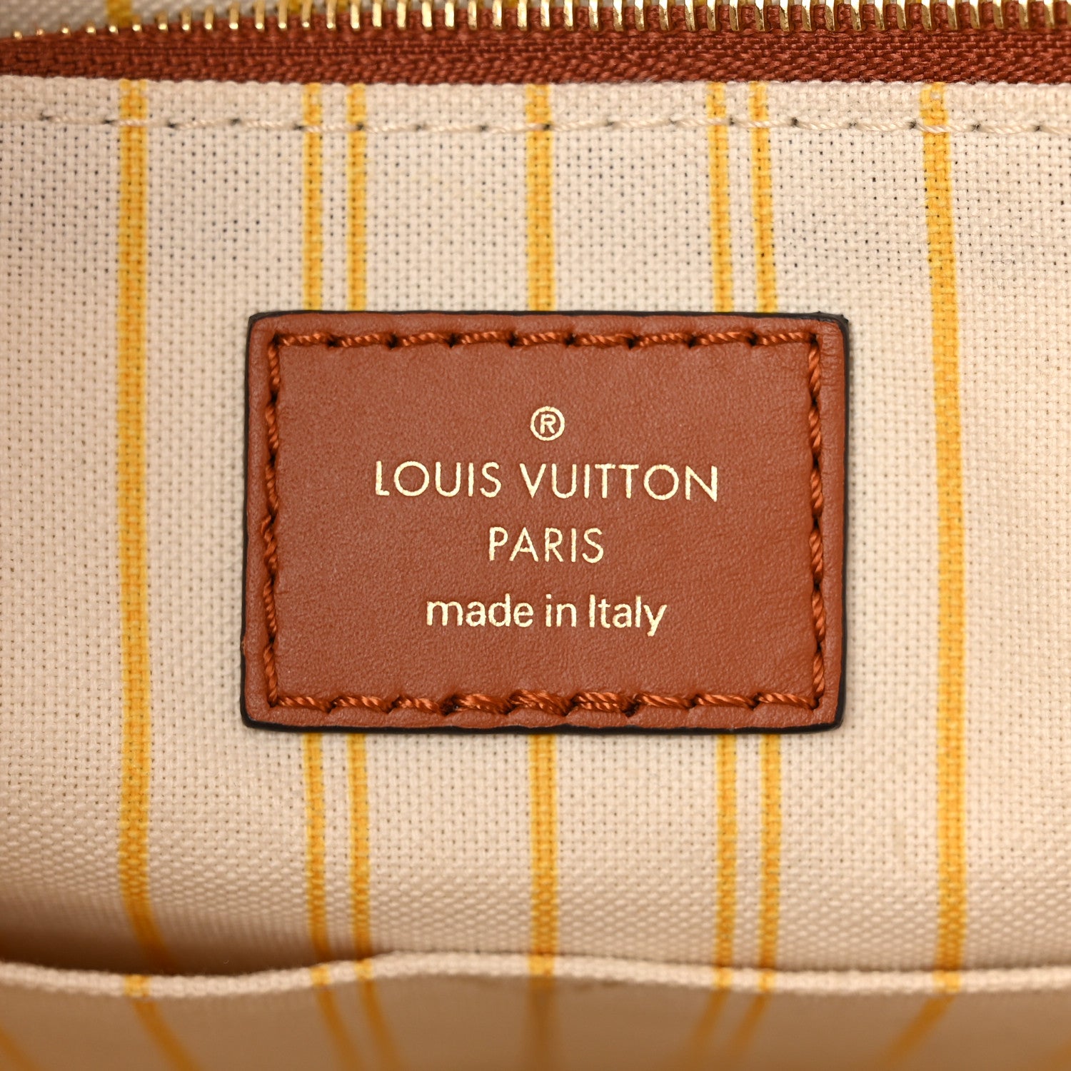 Louis Vuitton Raffia Calfskin Monogram Giant Onthego GM Tan 6 of 12