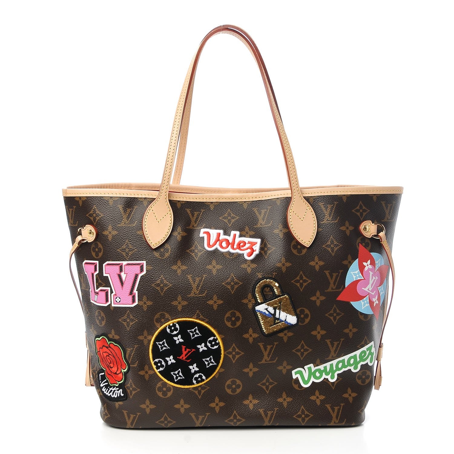 Louis Vuitton Monogram Stories Neverfull MM 3 of 9