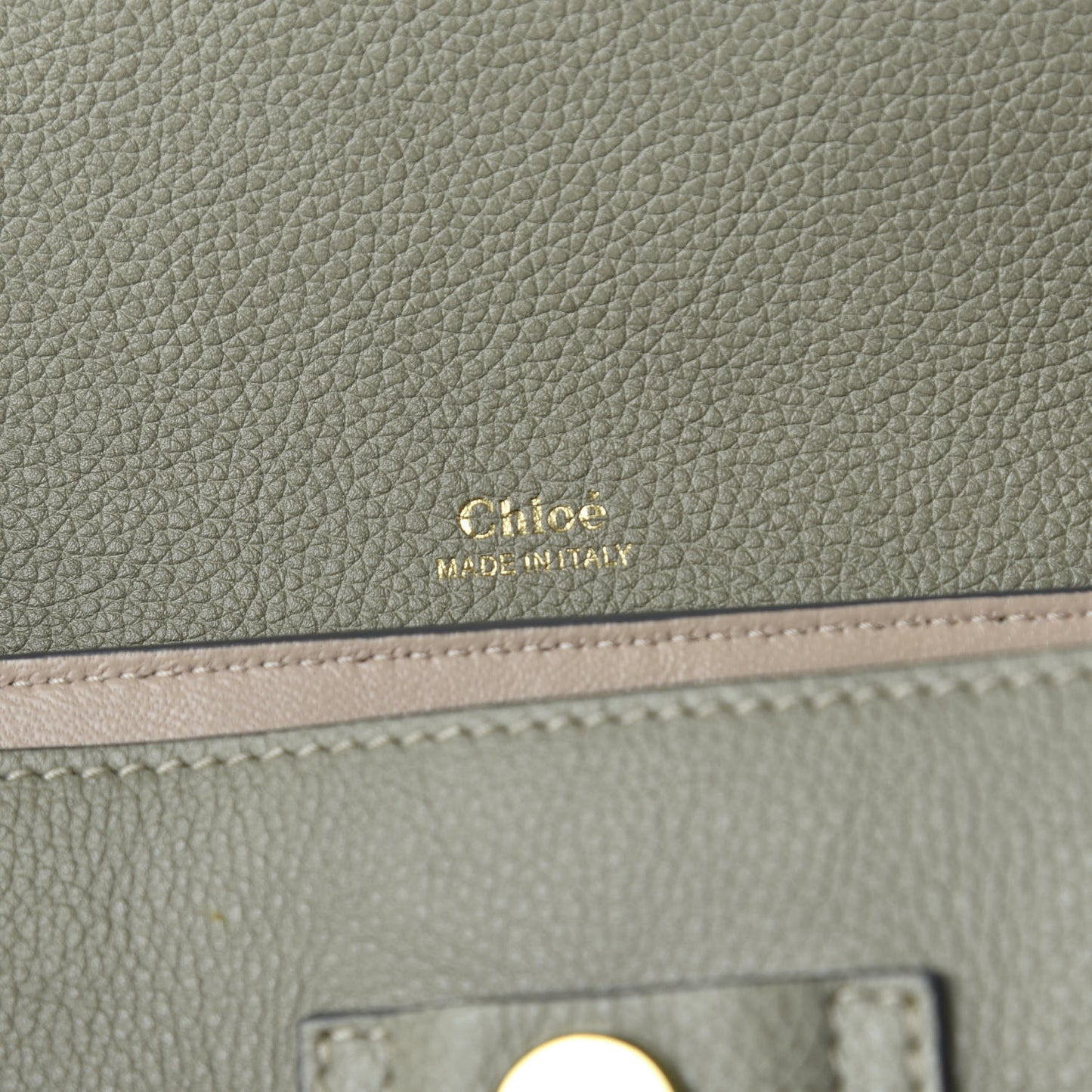 Calfskin Medium Clare Top Handle Bag Baobab Green