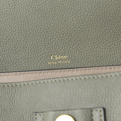 Chloe Calfskin Medium Clare Top Handle Bag Baobab Green 8 of 9
