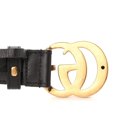 Gucci Moon Calfskin Double G 30mm Belt 85 34 Dark Cocoa 6 of 7