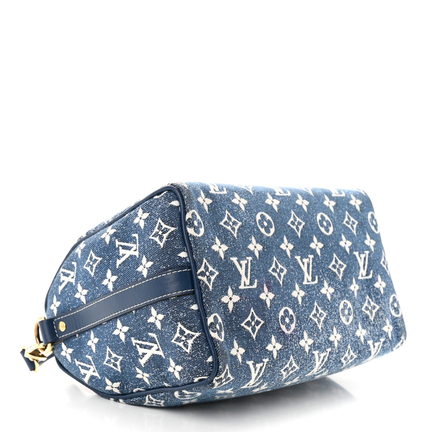 Louis Vuitton Monogram Jacquard Denim Speedy Bandouliere 25 Bleu 4 of 10