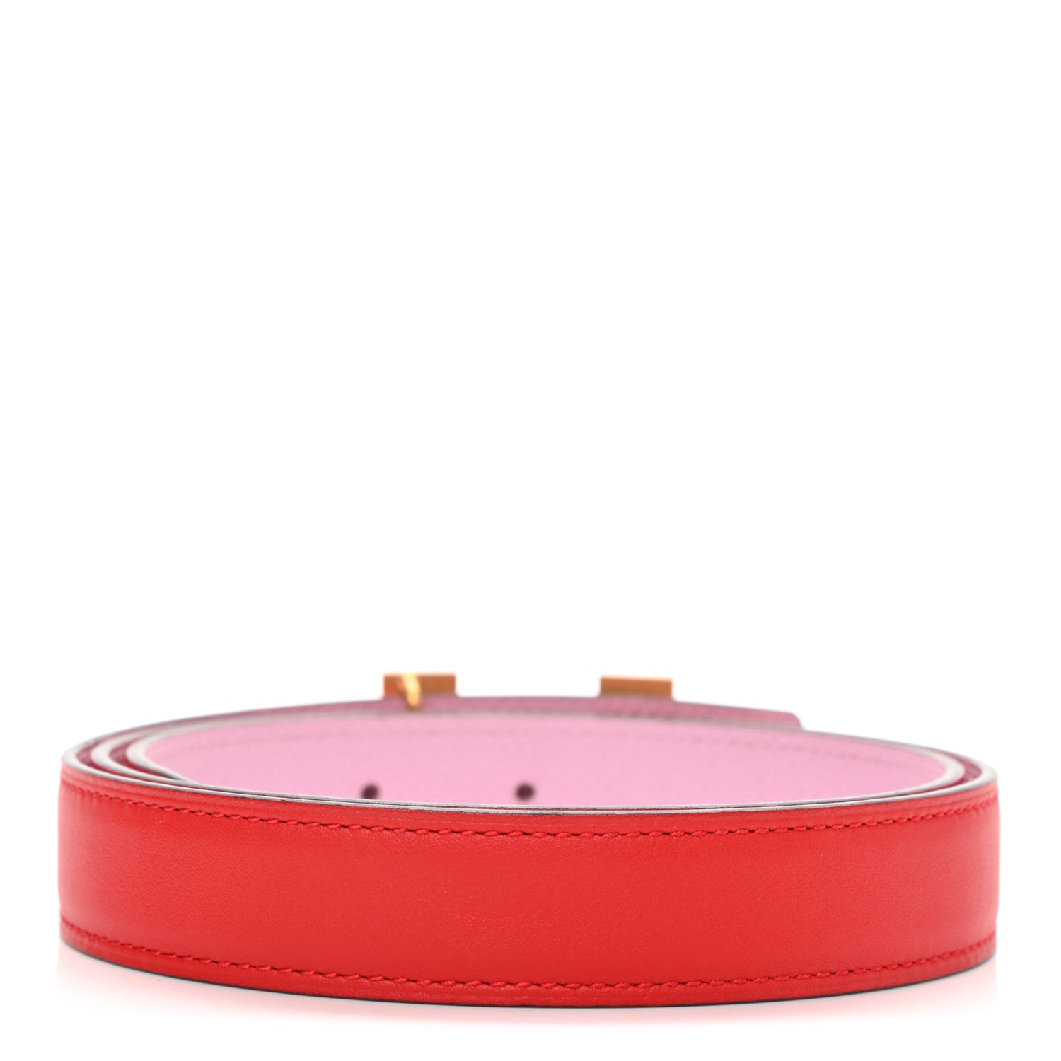 Hermes Swift Epsom 24mm Mini Constance H Belt 80 Rouge Tomate Rose Confetti 2 of 7