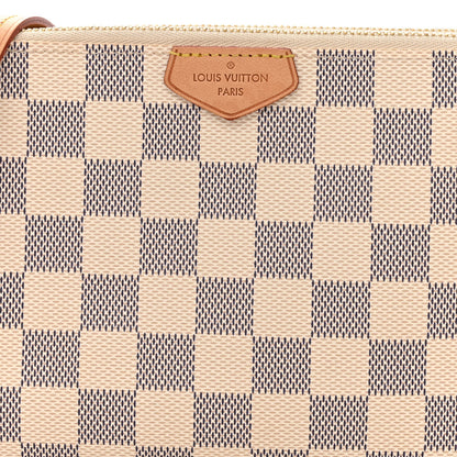 Louis Vuitton Damier Azur Double Zip Pochette 10 of 13
