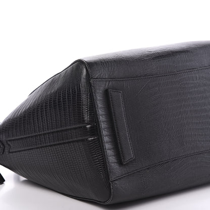 Givenchy Calfskin Lizard Embossed Medium Antigona Black 6 of 13