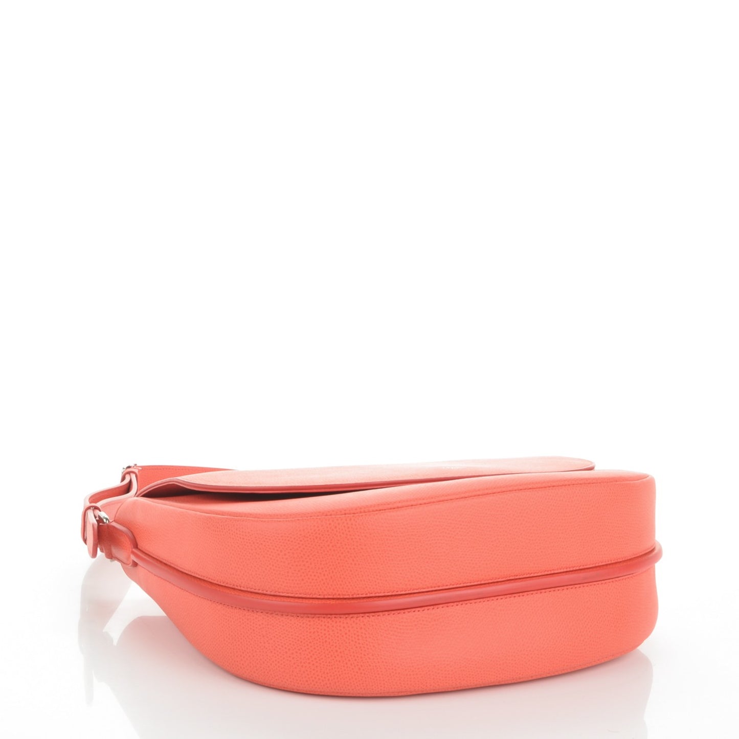 Grained Calfskin Trotteur Messenger Coral