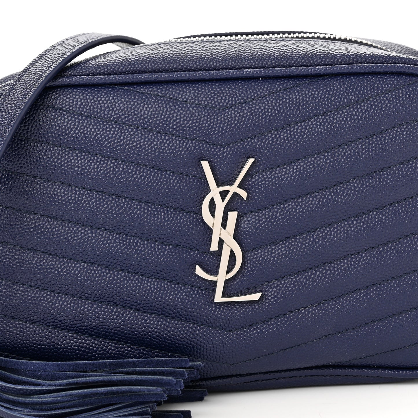 Grain De Poudre Matelasse Monogram Mini Lou Camera Bag Denim