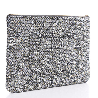 Chanel Sequins Medium 19 Pouch Silver 2 of 8