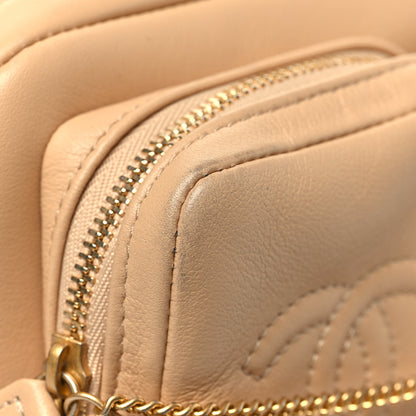 Chanel Calfskin Quilted Small Camera Case Beige Beige 11 of 11